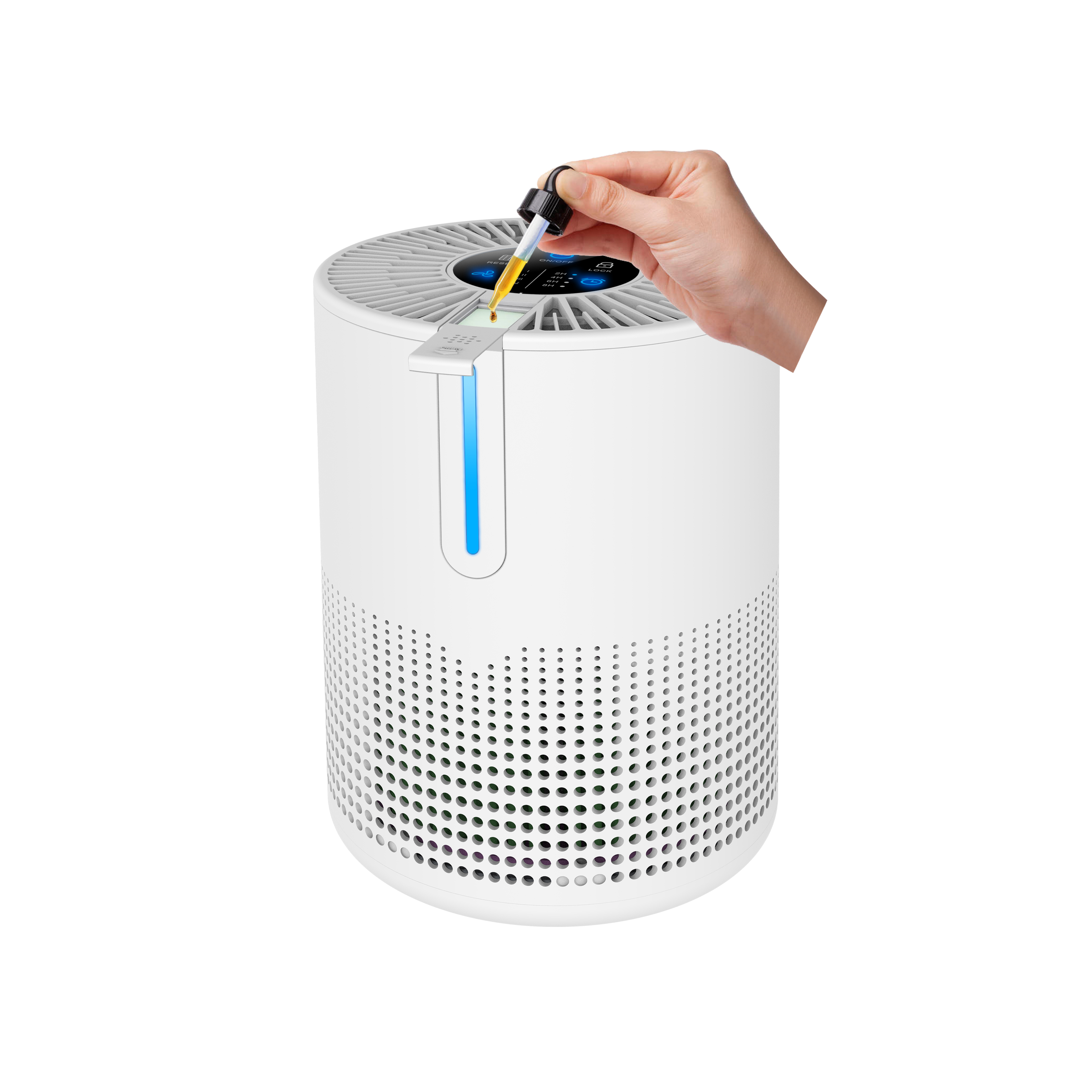 Purificateur d'air de bureau à capteur laser ODM PM2.5 avec câble USB